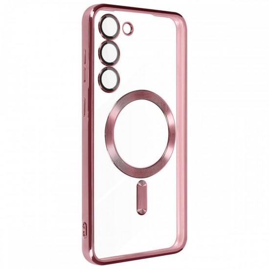 Θήκη Σιλικόνης για Samsung A56 5G Electro Back Cover Με Magsafe -Ρόζ