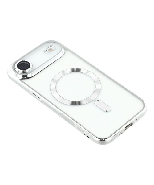 Siipro Back Cover Θηκη Σιλικονης Με Τζαμακι Καμερας Και Magsafe (Iphone 17 Air)-Ασημί