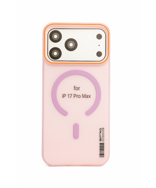 Θήκη Σιλικόνης MagSafe για iPhone 17 Pro Max – Ροζ με Λιλά