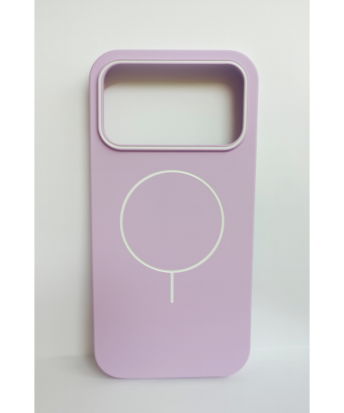 Θήκη MagSafe για iPhone 17 Pro Max – Λιλά με Λευκές Λεπτομέρειες