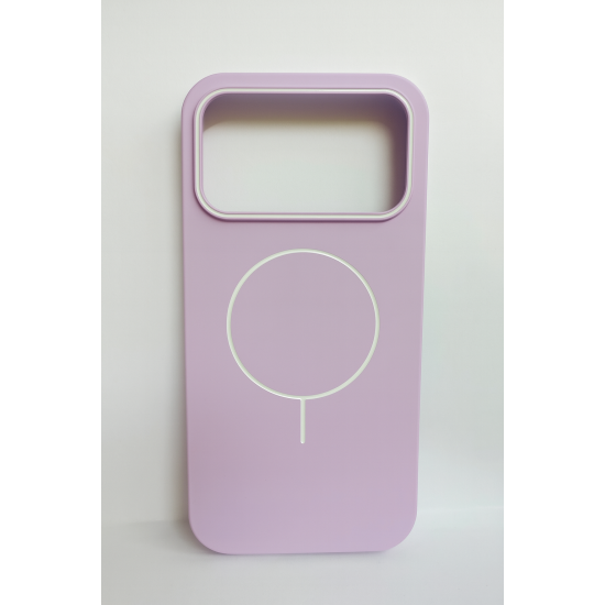 Θήκη MagSafe για iPhone 17 Pro Max – Λιλά με Λευκές Λεπτομέρειες