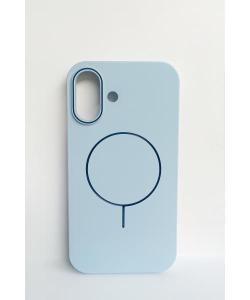Θήκη MagSafe για iPhone 17 – Ανοιχτό Γαλάζιο με Μπλε Λεπτομέρειες