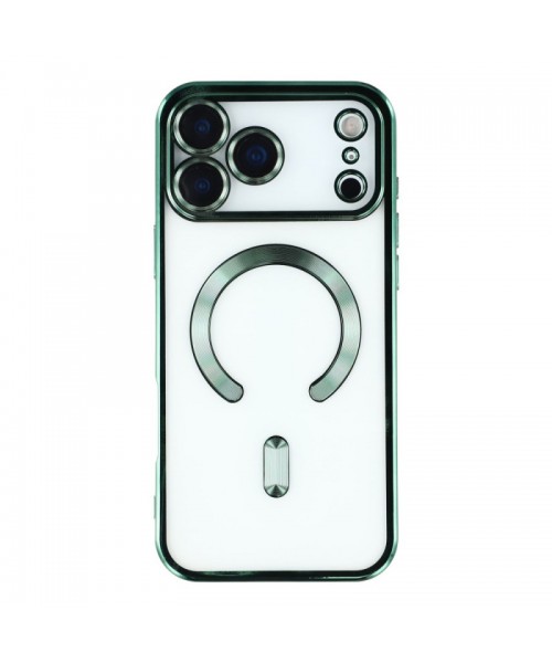 Siipro Back Cover Θηκη Σιλικονης Με Τζαμακι Καμερας Και Magsafe (Iphone 17 Pro Max)Πράσινο