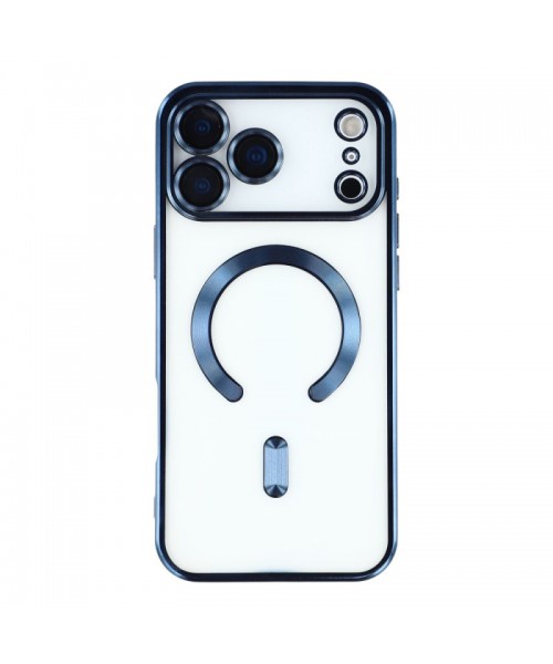 Siipro Back Cover Θηκη Σιλικονης Με Τζαμακι Καμερας Και Magsafe (Iphone 17 Pro Max)Mπλε