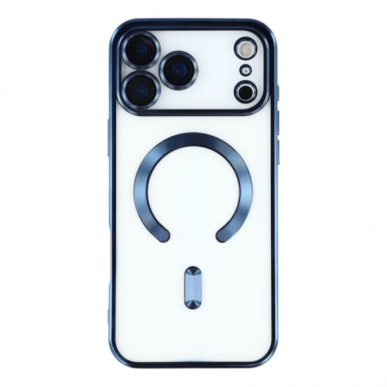 Siipro Back Cover Θηκη Σιλικονης Με Τζαμακι Καμερας Και Magsafe (Iphone 17 Pro Max)Mπλε