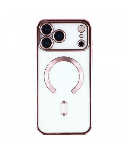 Siipro Back Cover Θηκη Σιλικονης Με Τζαμακι Καμερας Και Magsafe (Iphone 17 Pro Max)Ρόζ