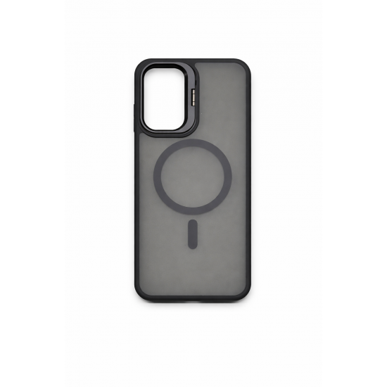 Διάφανη Θήκη MagSafe για Samsung Galaxy  A36/A56 – Black με Ενισχυμένη Προστασία Κάμερας