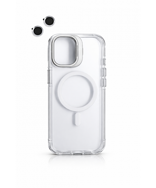 Διάφανη Θήκη iPhone 17 Silver με MagSafe και camera lens– Ενισχυμένη Προστασία & Καθαρός Σχεδιασμός