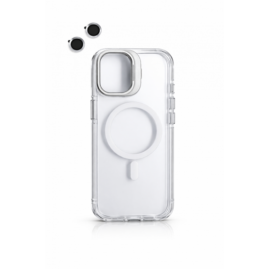 Διάφανη Θήκη iPhone 17 Silver με MagSafe και camera lens– Ενισχυμένη Προστασία & Καθαρός Σχεδιασμός