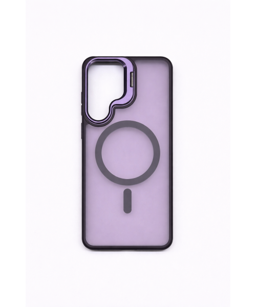 Διάφανη Θήκη MagSafe για Samsung Galaxy  S26– Purple με Ενισχυμένη Προστασία Κάμερας