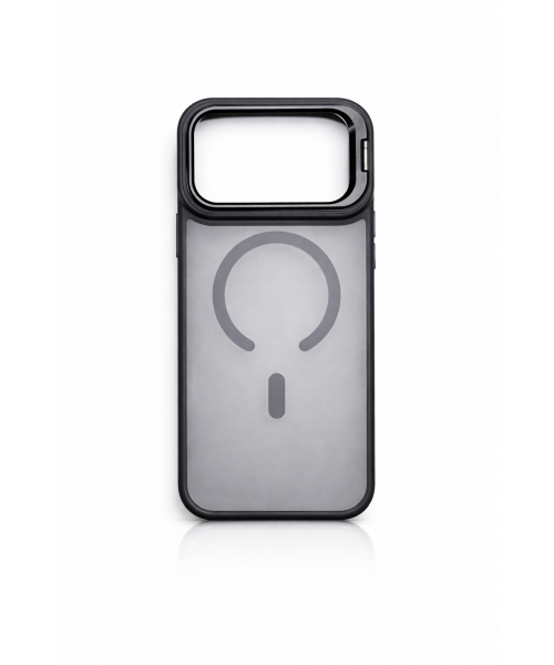 Διάφανη Θήκη MagSafe για iphone 17 pro  black με Ενισχυμένη Προστασία Κάμερας