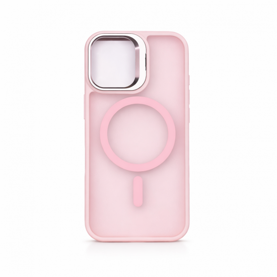 Διάφανη Θήκη MagSafe για iphone 17 Pink με Ενισχυμένη Προστασία Κάμερας