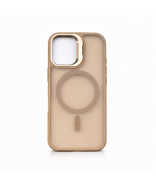 Διάφανη Θήκη MagSafe για iphone 14 pro Coffe με Ενισχυμένη Προστασία Κάμερας