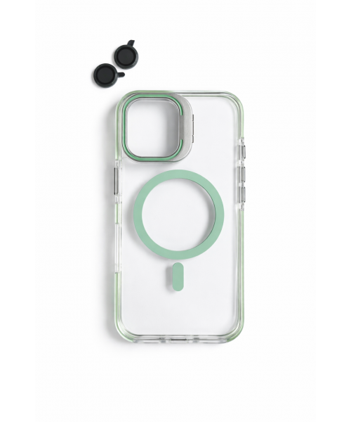 Διάφανη Θήκη iPhone 17 Green με MagSafe και camera lens– Ενισχυμένη Προστασία & Καθαρός Σχεδιασμός