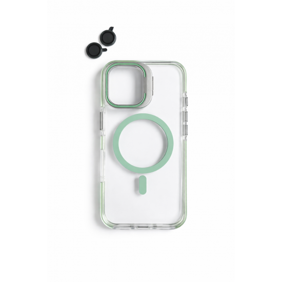 Διάφανη Θήκη iPhone 17 Green με MagSafe και camera lens– Ενισχυμένη Προστασία & Καθαρός Σχεδιασμός