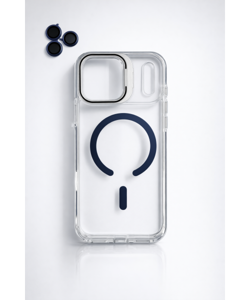 Διάφανη Θήκη iPhone 17 pro max Blue με MagSafe και camera lens– Ενισχυμένη Προστασία & Καθαρός Σχεδιασμός