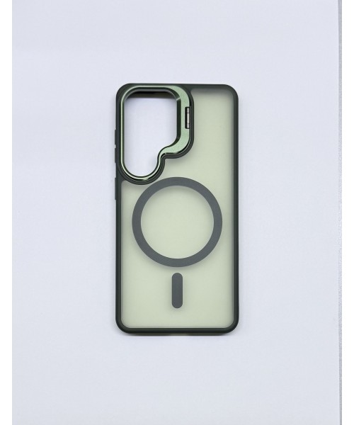 Διάφανη Θήκη MagSafe για Samsung Galaxy  S26– Green με Ενισχυμένη Προστασία Κάμερας