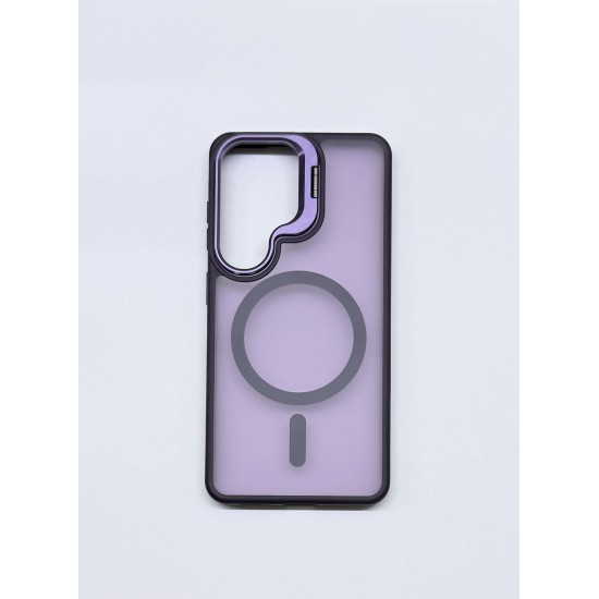 Διάφανη Θήκη MagSafe για Samsung Galaxy  S26– Purple με Ενισχυμένη Προστασία Κάμερας