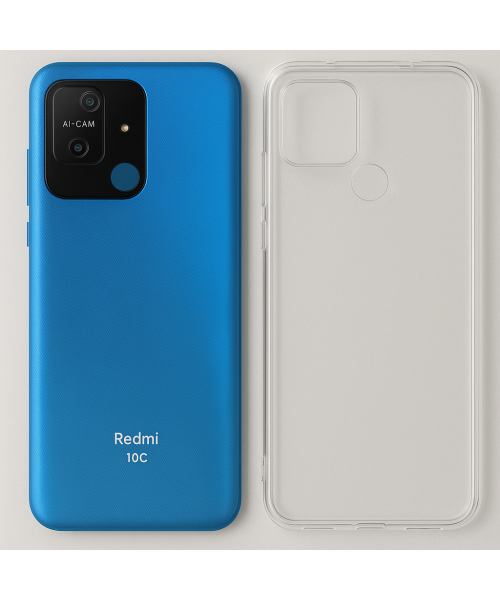 Θήκη Σιλικόνης Back Cover Διάφανη 1.5mm -redmi 10C