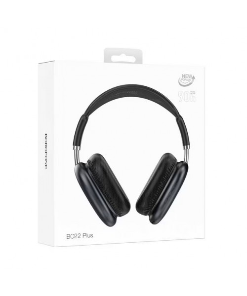 Borofone BO22 Plus – Ασύρματα Bluetooth Over-Ear Ακουστικά με Αυτονομία 90 Ωρών -Μαύρο