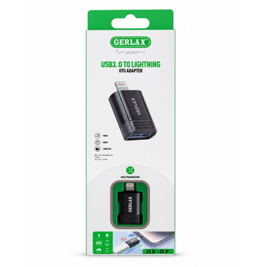 Adapter GERLAX USB 3.0 to Lightning OTG GX-07 για iPhone / iPad