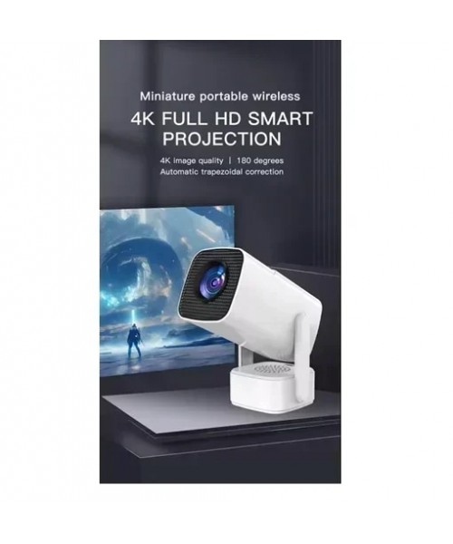 Φορητός Προτζέκτορας - Mini Projector με Ανάλυση Ultra 4K και WiFi σε Λευκό