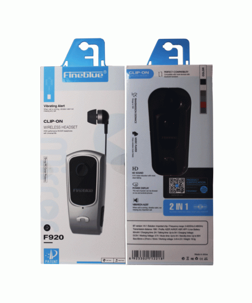 FINEBLUE HANDSFREE BLUETOOTH ΑΚΟΥΣΤΙΚΟ F920 - BLACK