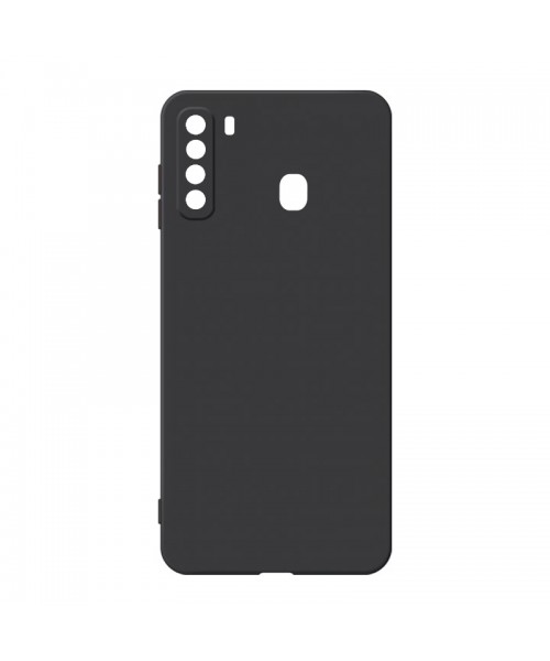 Θήκη Σιλικόνης Soft TPU Colorfull For SAMSUNG GALAXY A21 - Black