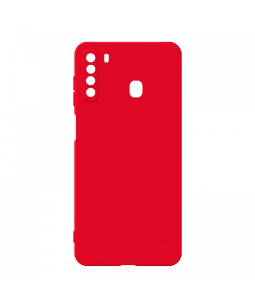 Θήκη Σιλικόνης Soft TPU Colorfull For SAMSUNG GALAXY A21 - Red