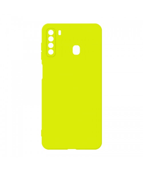 Θήκη Σιλικόνης Soft TPU Colorfull For SAMSUNG GALAXY A21 - Yellow
