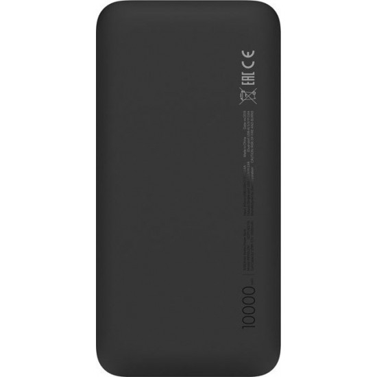 Xiaomi Redmi Power Bank 10000mAh 5W με 2 Θύρες USB-A Μαύρο