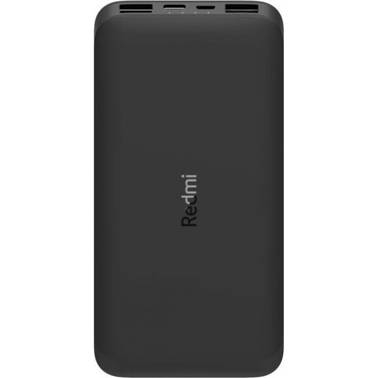 Xiaomi Redmi Power Bank 10000mAh 5W με 2 Θύρες USB-A Μαύρο