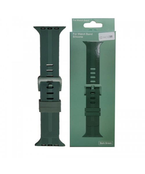 OEM Scout Silicone Strap For iWatch 42/44mm - Dark Green