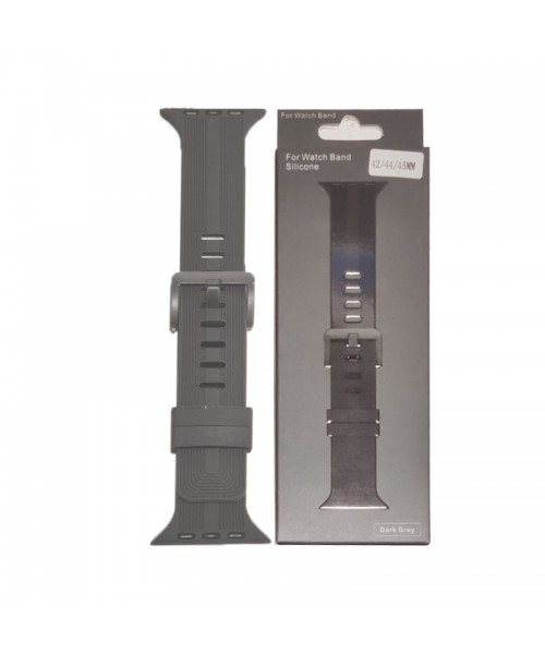 OEM Scout Silicone Strap For iWatch 42/44mm - Dark Grey