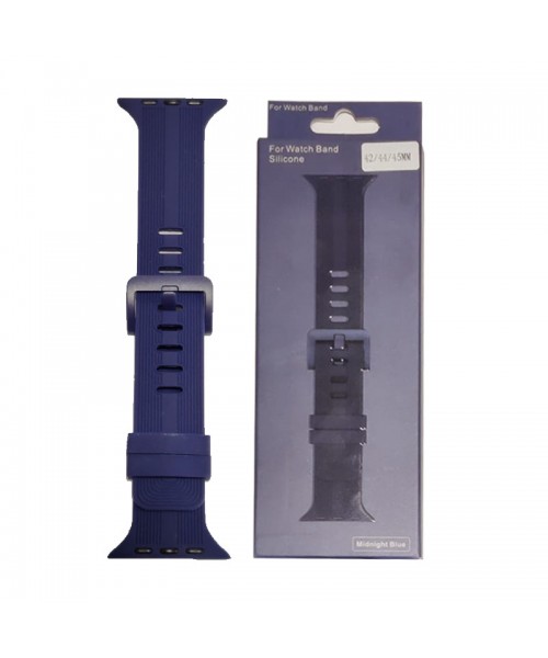 OEM Scout Silicone Strap For iWatch 42/44mm - Midnight Blue