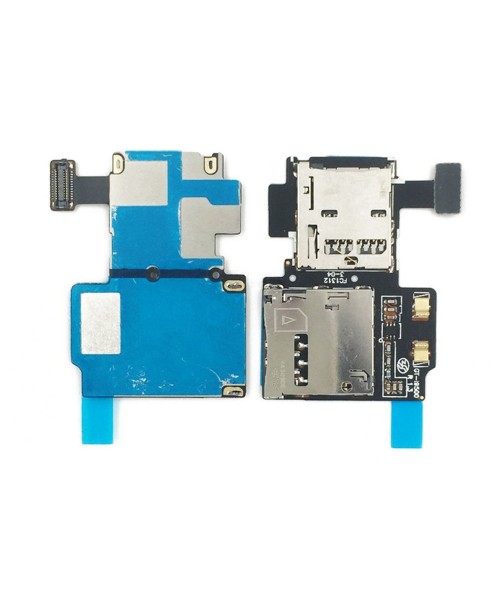 Micro SD SIM Card Slot Tray Holder Reader Flex For Samsung Galaxy S4 i9500 i9505
