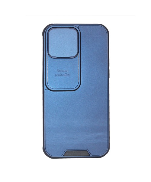 Oem σκληρή πίσω θήκη με ειδικό Slide camera cover για την προστασία της κάμερας για Iphone 13 Pro Max-Blue