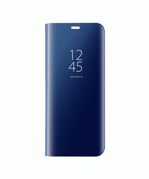 OEM CLEAR VIEW STAND BOOK COVER FOR SAMSUNG GALAXY A40 - BLUE