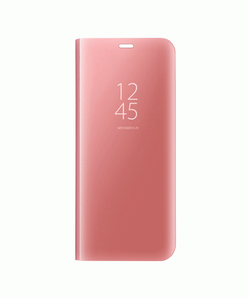 OEM CLEAR VIEW STAND BOOK COVER FOR SAMSUNG GALAXY A40 - PINK