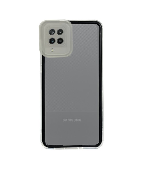 New Fashion removable Frame Clear Cover Colorful For Samsung Galaxy A12 - Black (OEM)