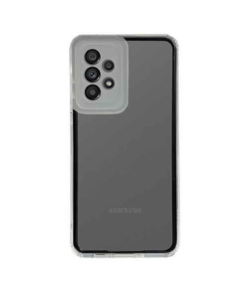 New Fashion removable Frame Clear Cover Colorful For Samsung Galaxy A72 - Black (OEM)