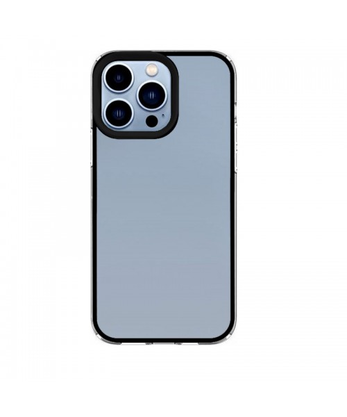 New Fashion removable Frame Clear Cover Colorful For iPhone 11 - Black (OEM)