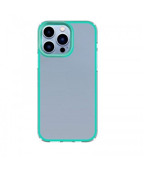 New Fashion removable Frame Clear Cover Colorful For iPhone 11 - Sky Blue (OEM)