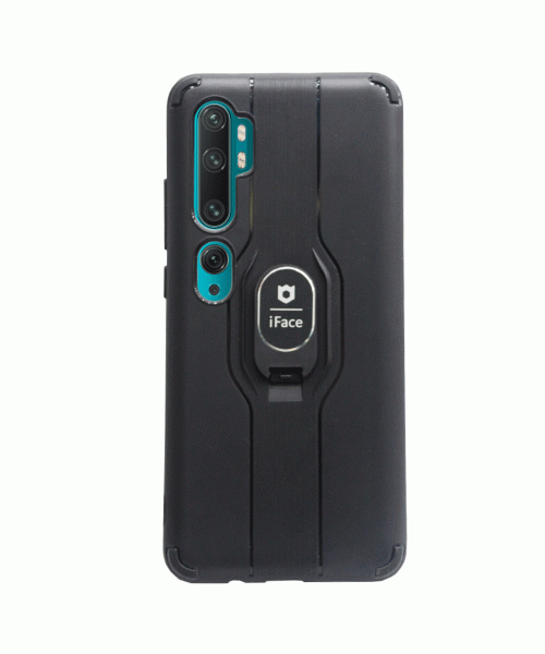 OEM Back Case iFace With Stand For Xiaomi Mi NOTE 10 - Black