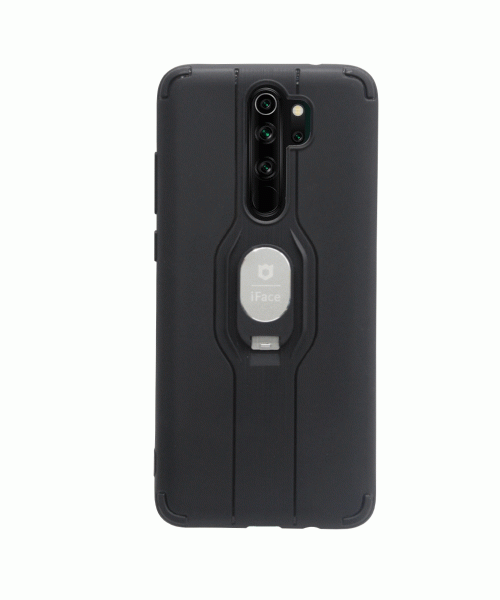 OEM Back Case iFace With Stand For Xiaomi Redmi Note 8 Pro  - Silver
