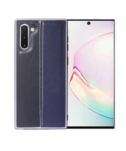 OEM BACK CASE COLOR LEATHER  ΓΙΑ SAMSUNG GALAXY NOTE 10 - BLACK