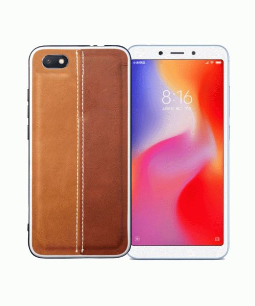 OEM BACK CASE COLOR LEATHER  ΓΙΑ XIAOMI REDMI 6A - GOLD