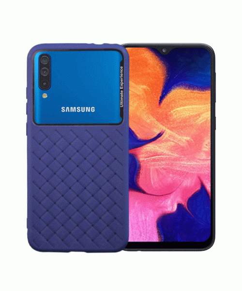 OEM BACK COVER SQUARE BOX ΓΙΑ SAMSUNG GALAXY A7 2018 - BLUE