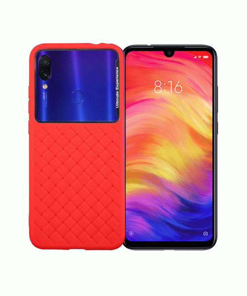 OEM BACK COVER SQUARE BOX ΓΙΑ XIAOMI REDMI NOTE 7 - RED