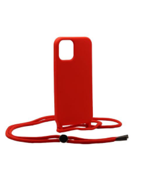 Liquid Back Cover Σιλικόνης με Κορδόνι Για (XIAOMI  POCO M5 ) - Κοκίνο